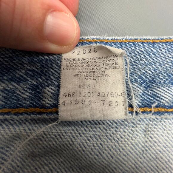 Levi’s 901 Vintage Distressed Jeans Men’s 38x32 Light Wash 2001 USA Grunge - Picture 10 of 10